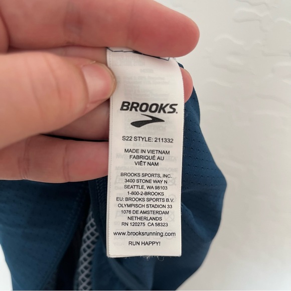 Brooks Sherpa 5" Running Short Blue and White Mens Size Medium - Picture 13 of 14